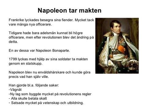 vad gjorde napoleon för bra